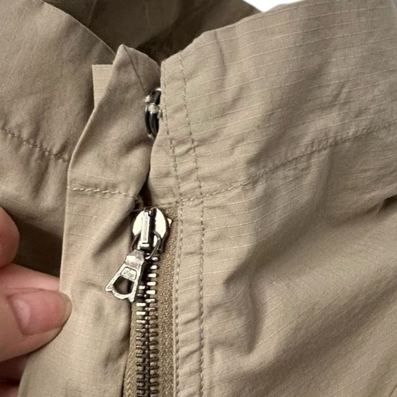 DKNY NWT Tan/Chino Moto style Cotton Blend Fall/Spring Jacket W/Lacing Details 8 - Picture 6 of 14